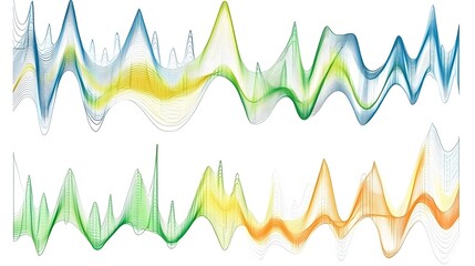 Abstract Colorful Wave Lines Background Design