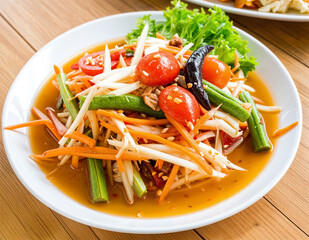 Thai food, Thai Papaya salad