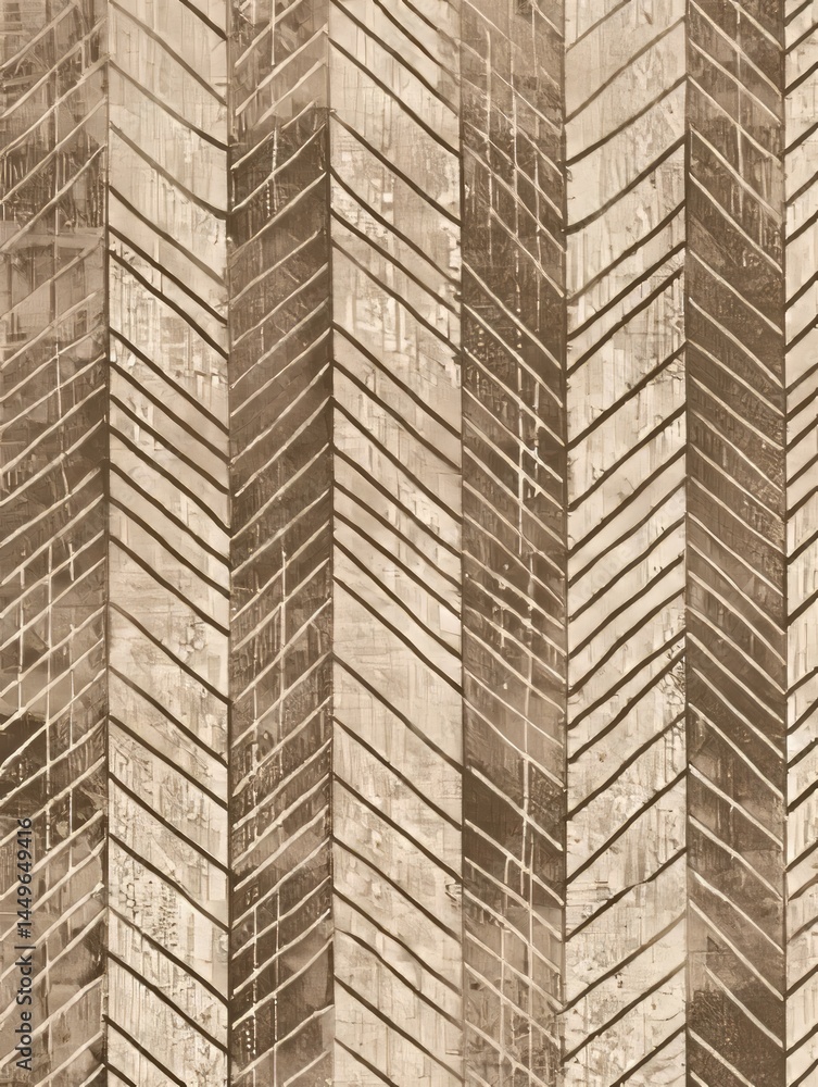 Poster the texture of the lines adds depth and character to the overall pattern, which has a retro, handcra