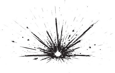 black and white electrical spark