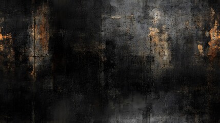 Obraz premium Dark, textured surface with gold highlights.