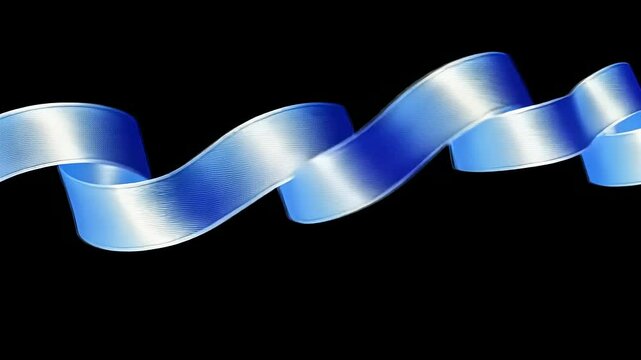 Blue ribbon banner