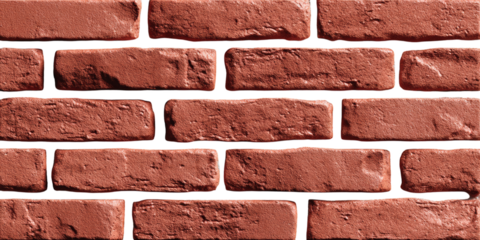 Seamless brick wall texture in PNG on a transparent background, perfect for architectural design, digital art, and realistic 3D modeling. Ideal for creative projects and interiors.
