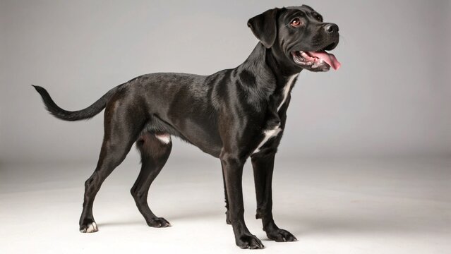 Boxador on studio background