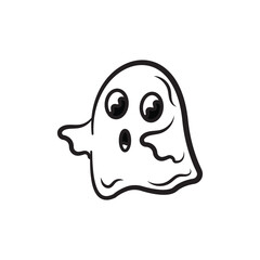 cute ghost vector