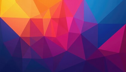 Geometric abstract shapes, vibrant color palette, home, wallpaper