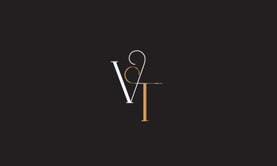 VT, TV , T ,V, Abstract Letters Logo Monogram	