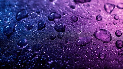 Purple blue water drops surface texture background design