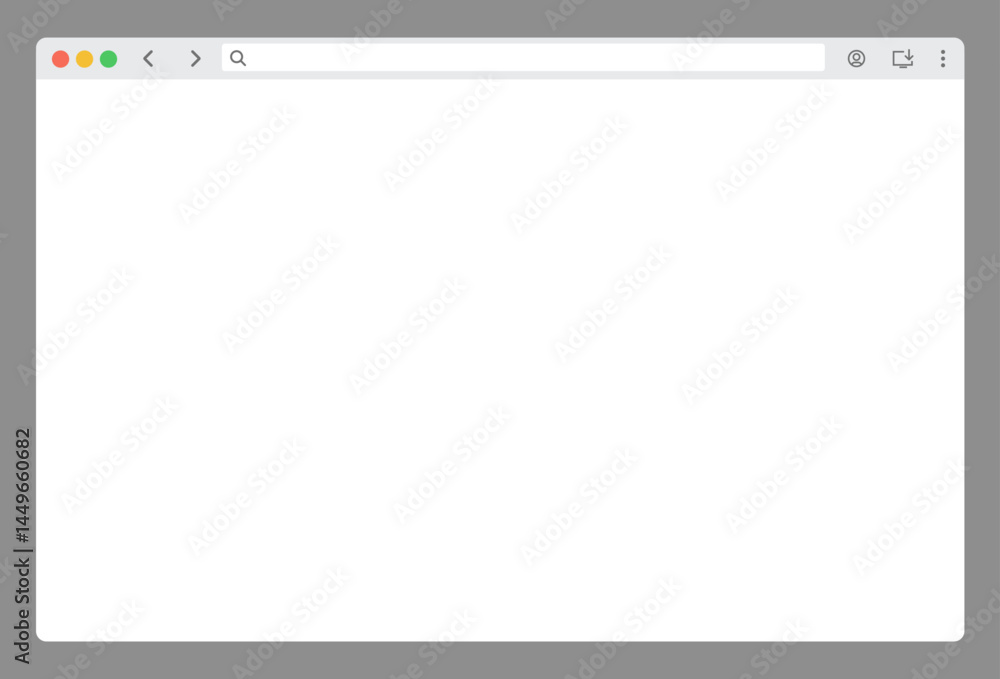 Poster browser window website mockup template with frames for pc, laptop, tablet, and mobile devices, perfe