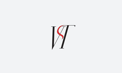 VT, TV , T ,V, Abstract Letters Logo Monogram	