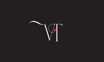 VT, TV , T ,V, Abstract Letters Logo Monogram	