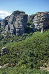 Panoramic view of Meteora Monasteries, Greece