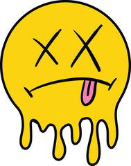 Dead mealting smiley