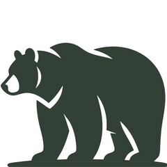 Majestic Bear Silhouette: Nature Wildlife Icon