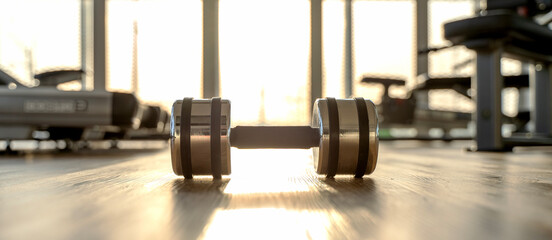 Fototapeta premium dumbbells or rods in the gym