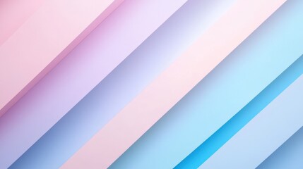 Fototapeta premium Pastel-toned diagonal stripes create a soft color gradient.
