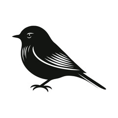 Fototapeta premium Bird silhouette vector on white background