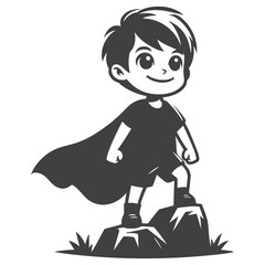 Superboy on Rocks: A Child's Courage and Power