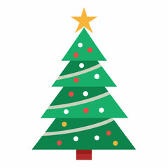 christmas tree vector illustration