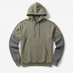 Grey green hoodie sweatshirt apparel fashion style comfort clothing item pullover pocket sleeve wear design