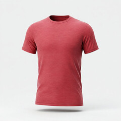 Red t shirt mockup apparel design clothing template fashion textile summer style isolated product photography ecommerce catalog