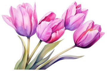 Naklejka premium Flower tulip blossom plant.