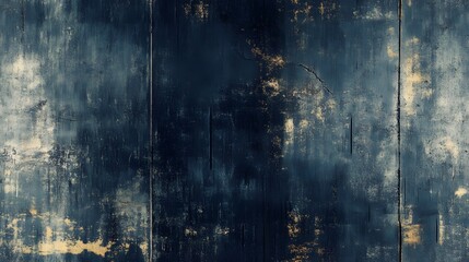 Textured dark blue wooden planks with aged appearance.