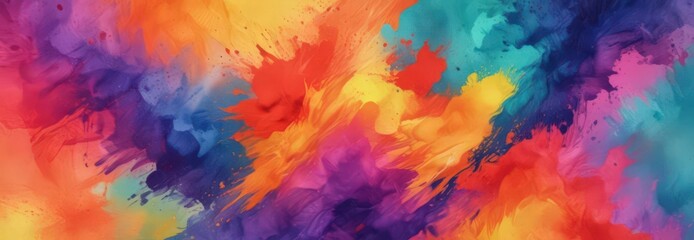 Vibrant hues blend, textured paper, abstract watercolor  , painting, colorful