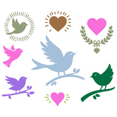 Birds and Hearts: A Symbol of Love and Peace
