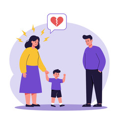 Parents and Child Symbol Vector 