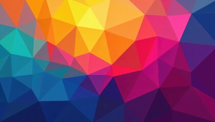 Obraz premium Geometric abstract shapes, vibrant color palette, home decor, geometric