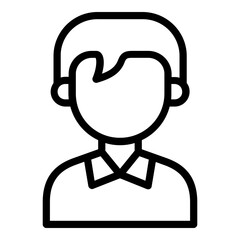 male avatar icon line