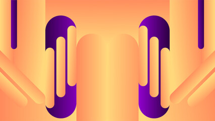 ABSTRACT BACKGROUND ELEGANT PURPLE ORANGE GRADIENT SMOOTH LIQUID COLORFUL DESIGN WITH GEOMETRIC SHAPES VECTOR TEMPLATE GOOD FOR MODERN WEBSITE, WALLPAPER, COVER DESIGN 