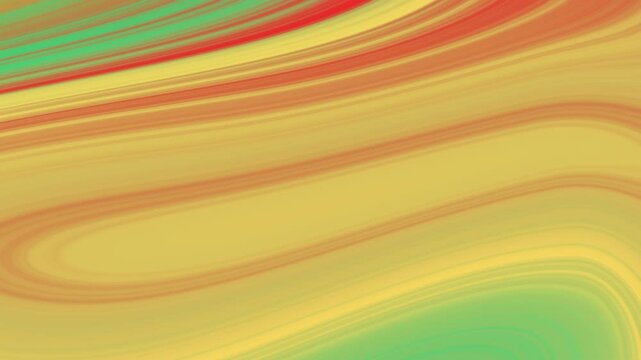 Warm color motion background with green yellow red flow, Looping Background