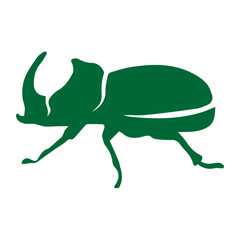 green rhinoceros beetle icon