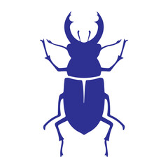 blue stag beetle icon