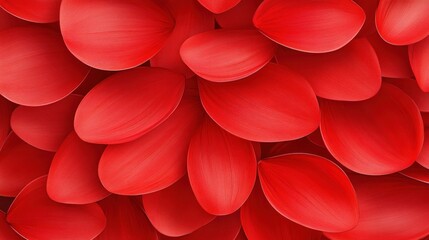 Vibrant Red Petals: A Close-Up of Intense Color and Texture