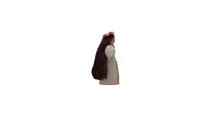 Obraz premium Motanka Ukrainian traditional doll on rural background 