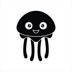 Jellyfish Animal Silhouette Icon