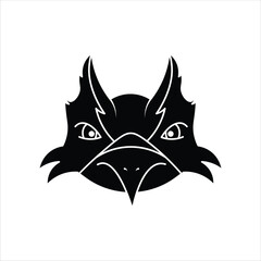 Griffin Head Animal Silhouette Icon