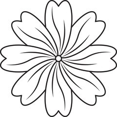 Flower Line Doodle