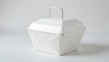Takeout container with handle