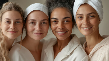showcasing secrets of youth and beauty through skincare routines for different ages.