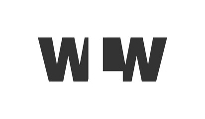 WLW logo design. Initial letter W L W bold font style for tech startups, consulting, corporate branding. Creative company name, headlines typography identity, trendy logotype.