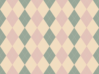 Elegant pastel argyle pattern.  Subtle texture and soft color palette create a sophisticated, versatile background ideal for websites, branding, fashion, and textile designs.