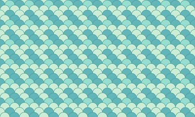 Serene teal and mint scale pattern.  Perfect for backgrounds, textures, or website design. Evokes calmness, nature, and subtle elegance. Ideal for spa, wellness, or summerthemed projects.