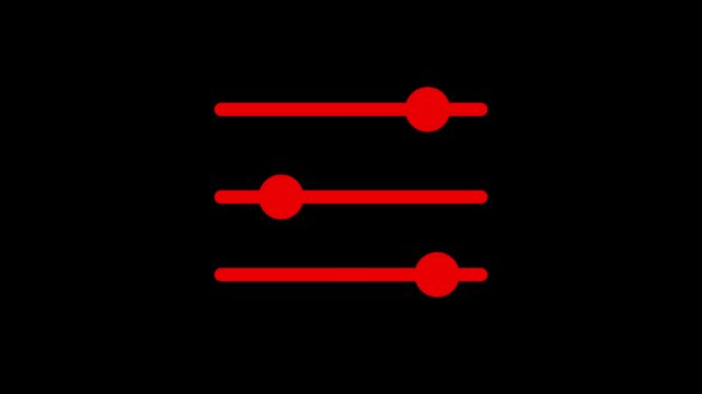 Filter control. Adjustment icon vector on white background