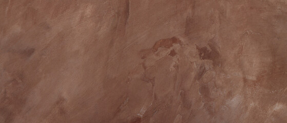 Brown Textured Plaster Background with Subtle Marble-Like Pattern, Abstract Surface for Interior Design Concept
