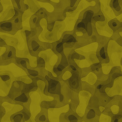 Seamless camouflage fabric texture. Seamless Hi-res (8000x8000) texture. Modern stylish abstract texture.