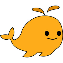 Cute Sea Animal Element